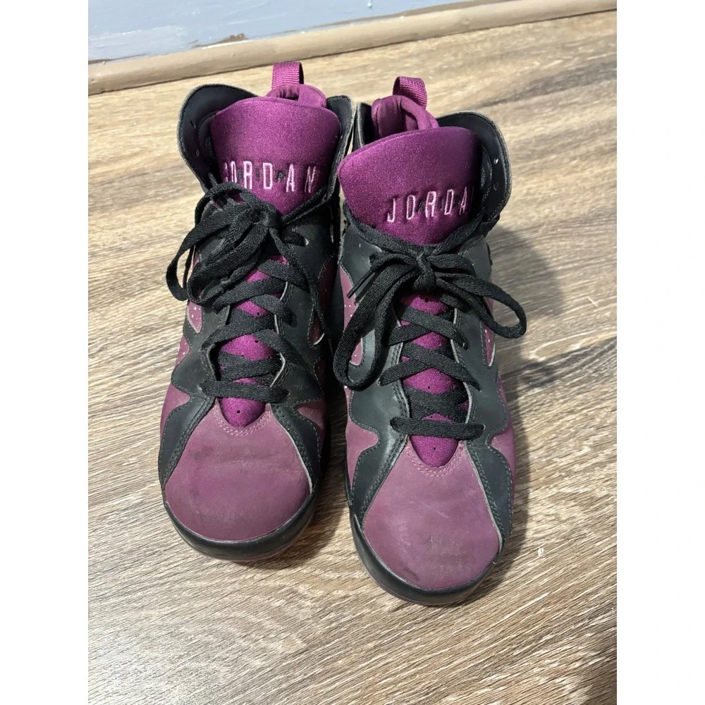 Jordan 7 Retro GG Mulberry Black Fuchsia Glow 442960-009 Mens‎ 7.5 / Youth 8.5Y